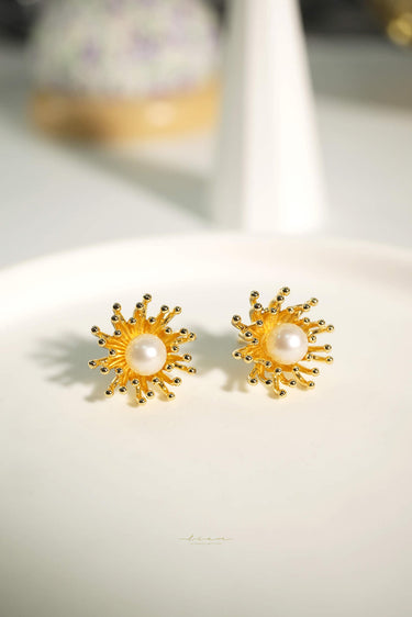 Removable Sparkling Flower Earrings - Style #ER-005