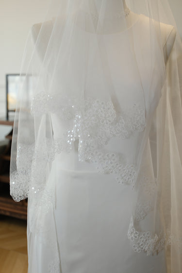 Classic Handmade Lace Embroidery Veils - Style #HV-013