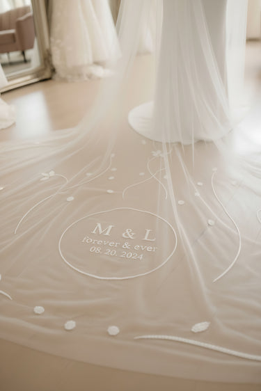 Simple One-Layer Chapel Length Veil - Style #HV-008