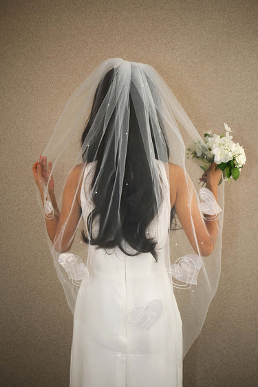 Scattered Stardust And Heart Veil - Style #HV-007