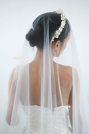Hand Sculpted Clay Cosmos Flowers Tiara - Style #HC-002