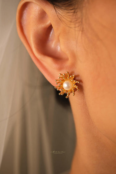 Removable Sparkling Flower Earrings - Style #ER-005