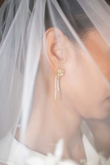 Freshwater Pearl Waterfall Earrings - Style #ER-003