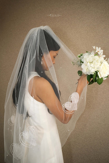 Scattered Stardust And Heart Veil - Style #HV-007
